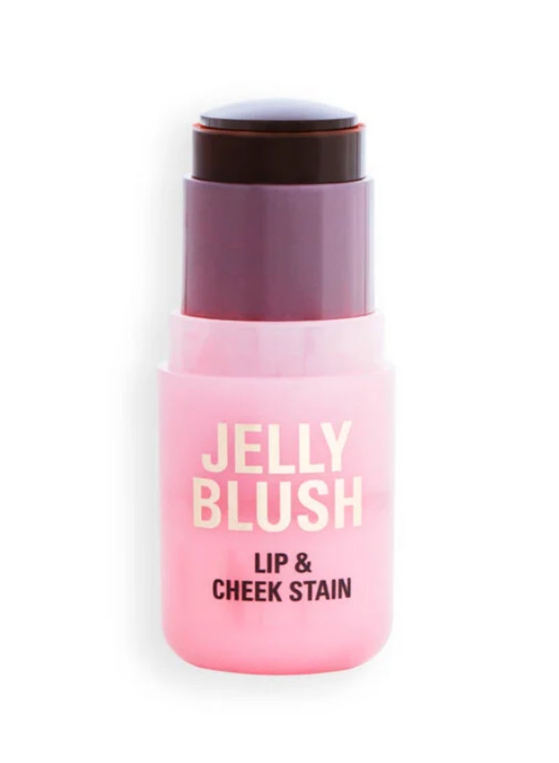 REVOLUTION Jelly Blush Stick Lip And Cheek Stain Peach Orange - Image 2